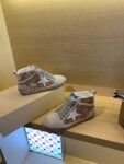 Golden Goose Deluxe Brand Mid-STAR White Star Gold Flakes