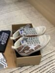 Golden Goose Deluxe Brand Mid-STAR White Star Gold Flakes