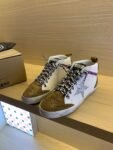 Golden Goose Deluxe Brand Mid-STAR Silver Star Brown Tail