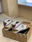 Golden Goose Deluxe Brand Mid-STAR Silver Star Brown Tail
