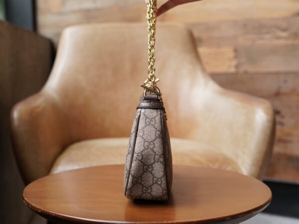 Gucci bag Ophidia mini textured leather-trimmed printed coated-canvas shoulder bag