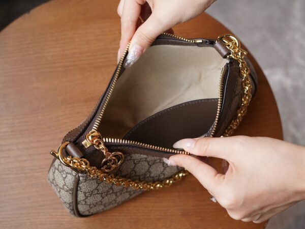 Gucci bag Ophidia mini textured leather-trimmed printed coated-canvas shoulder bag