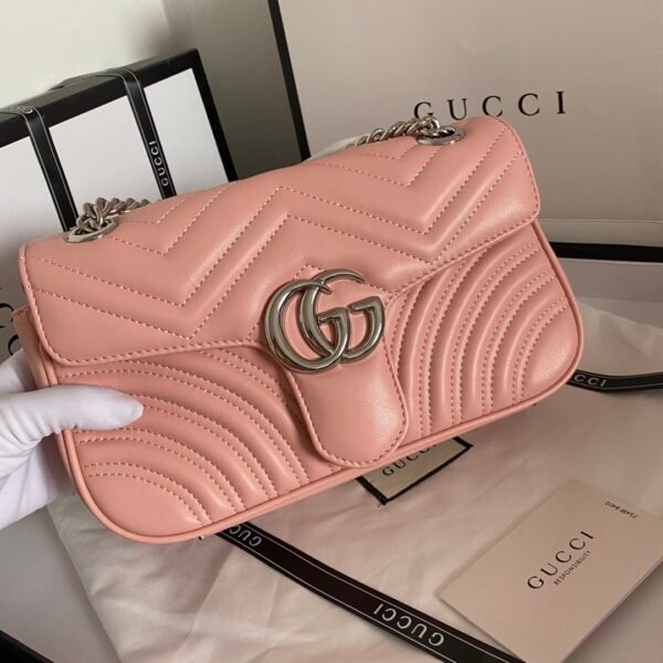 Gucci bag GG marmont 443497 Pink
