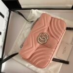 Gucci bag GG marmont 443497 Pink
