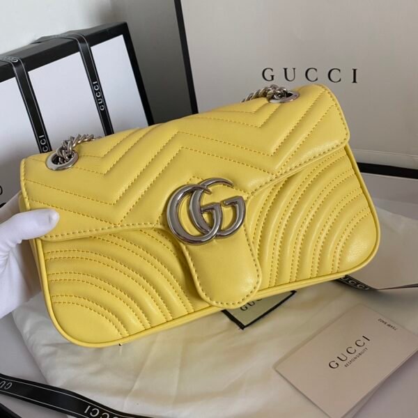 Gucci bag GG marmont 443497 Yellow