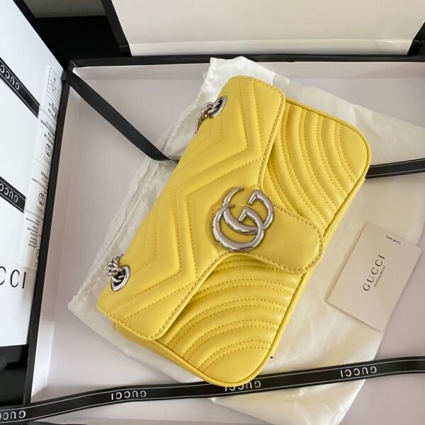 Gucci bag GG marmont 443497 Yellow