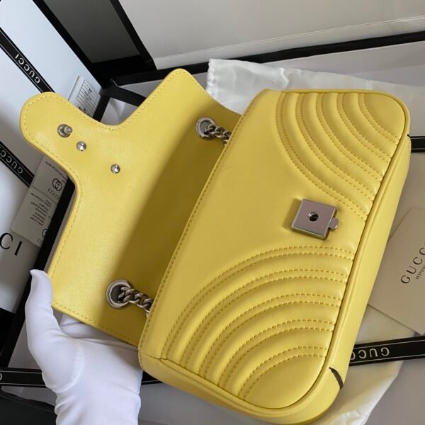 Gucci bag GG marmont 443497 Yellow