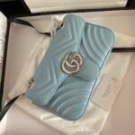 Gucci bag GG marmont 443497 Sky Blue