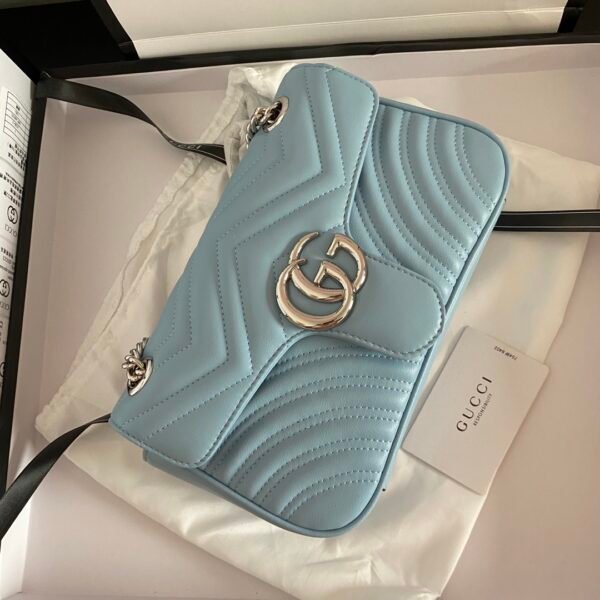 Gucci bag GG marmont 443497 Sky Blue