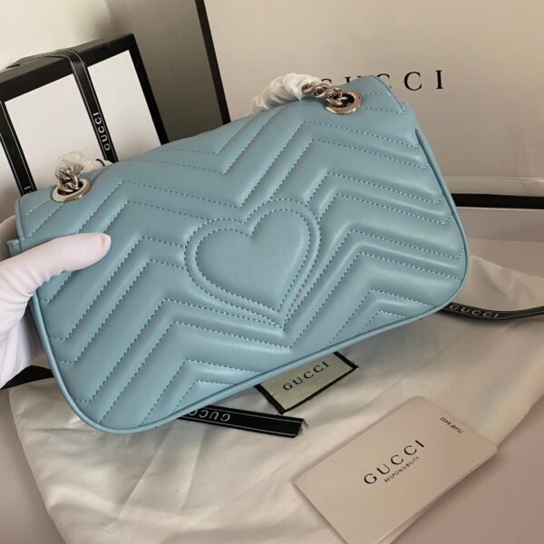 Gucci bag GG marmont 443497 Sky Blue