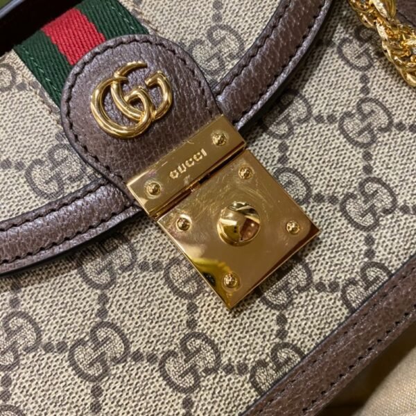 Gucci bag GG Supreme Ophidia mini shoulder bag 696180 Brown