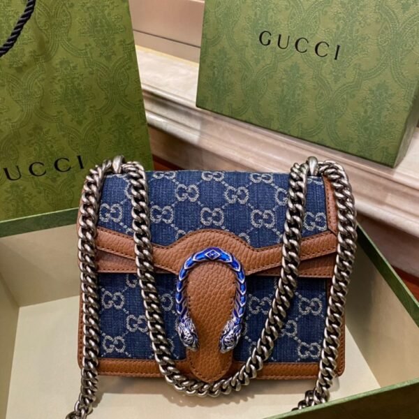 Gucci bag Dionysus GG Denim Cross Body Bag 75682