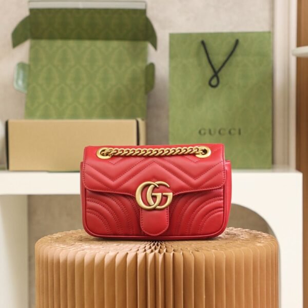 Gucci bag GG Marmont Bag 446744 Red