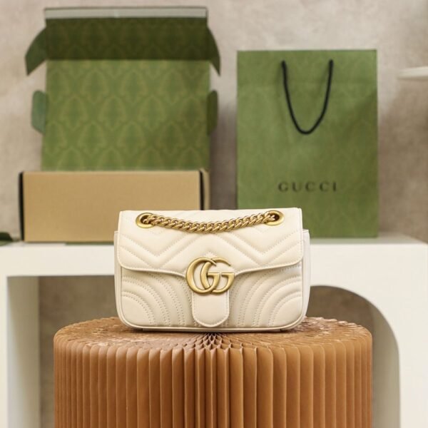Gucci bag GG Marmont Bag 446744 White