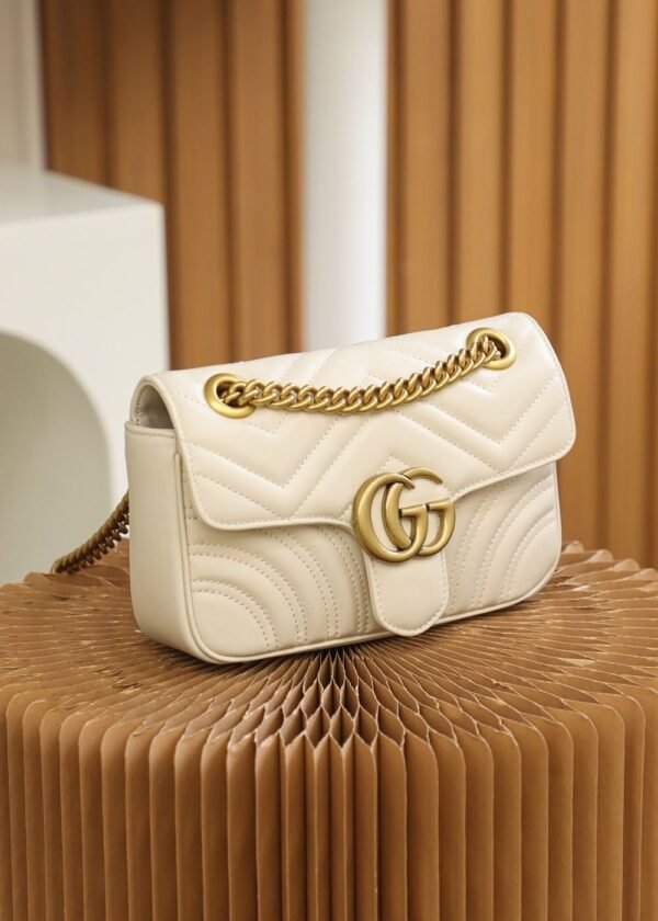 Gucci bag GG Marmont Bag 446744 White