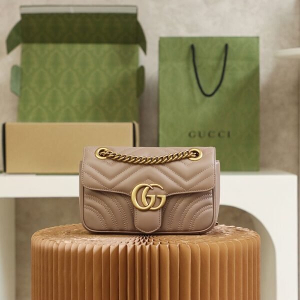 Gucci bag GG Marmont Bag 446744 Brown