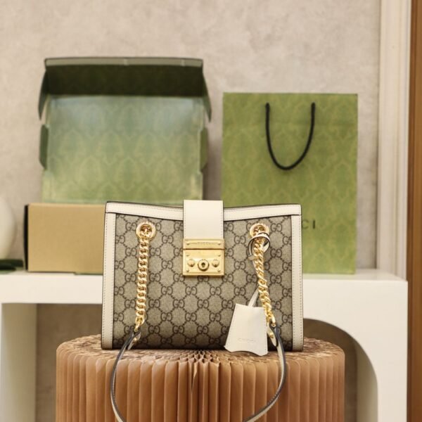 Gucci Bag Padlock GG 498156 White