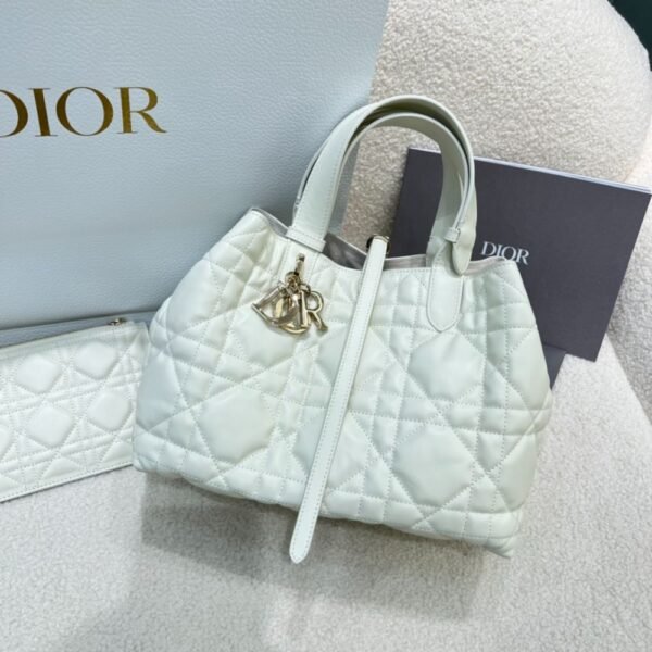 Dior Bag Toujours 28.5*21.5*19cm White