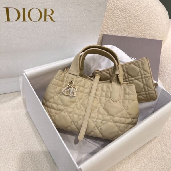 Dior Bag Toujours 23*14*12cm Cream