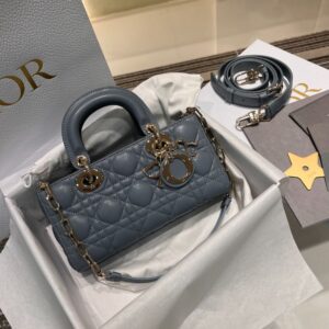 Dior Bag D-joy  22*12*6cm Dark Grey