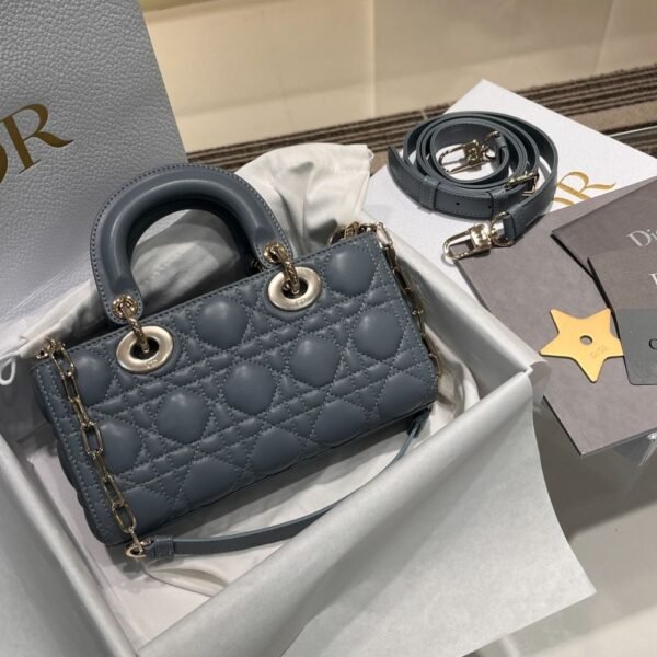 Dior Bag D-joy  22*12*6cm Dark Grey
