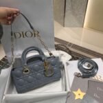 Dior Bag D-joy  22*12*6cm Dark Grey