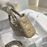 Dior Bag D-joy  22*12*6cm Yellow Cream