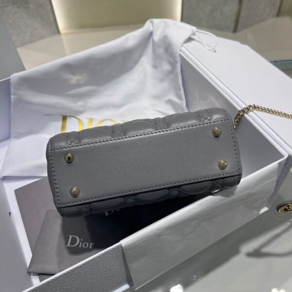 Dior Bag Lady Dr 17*15*7cm Grey