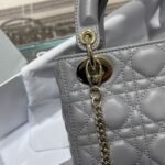 Dior Bag Lady Dr 17*15*7cm Grey