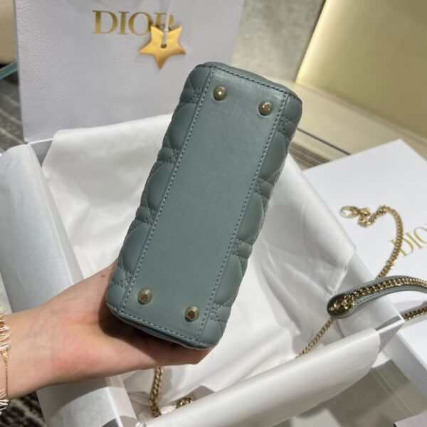 Dior Bag Lady Dr 17*15*7cm Dark Grey