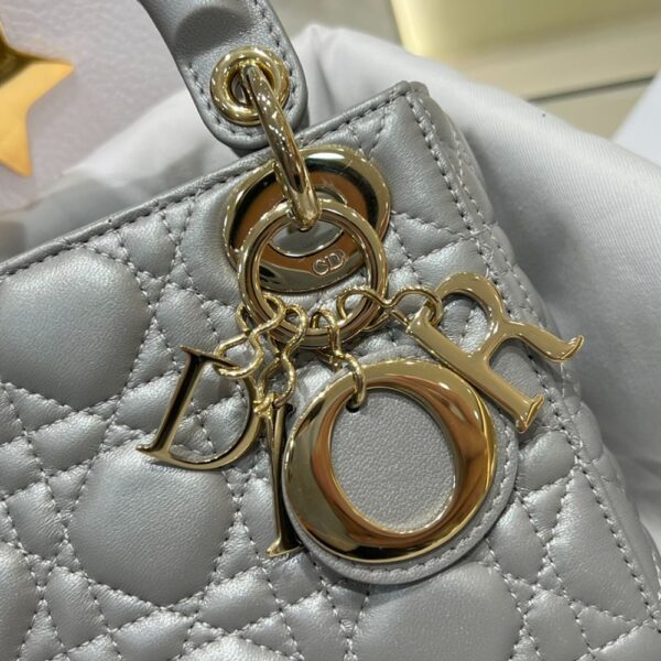 Dior Bag Lady Dr 17*15*7cm Light Grey