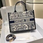 Dior Bag Book Tote 36cm Blue White Tiger