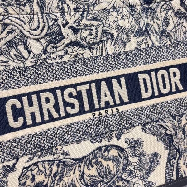 Dior Bag Book Tote 36cm Blue White Tiger