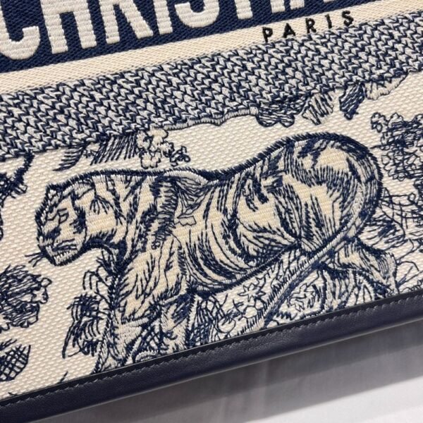 Dior Bag Book Tote 36cm Blue White Tiger