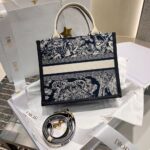 Dior Bag Book Tote 26cm Blue Tiger