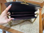 YSL Bag Cassandra 22x16.5x5.5cm  Black Leather