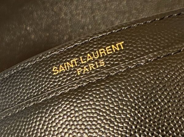 YSL Bag Cassandra 22x16.5x5.5cm  Black Leather