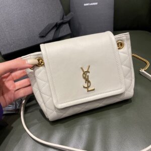 YSL Bag Mini Nolita 672738 18x13x6cm White