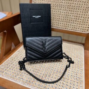 YSL Bag Woc 393953 19x11.5x4cm Black
