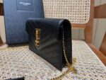 YSL Bag Woc 393953 19x11.5x4cm Black Gold