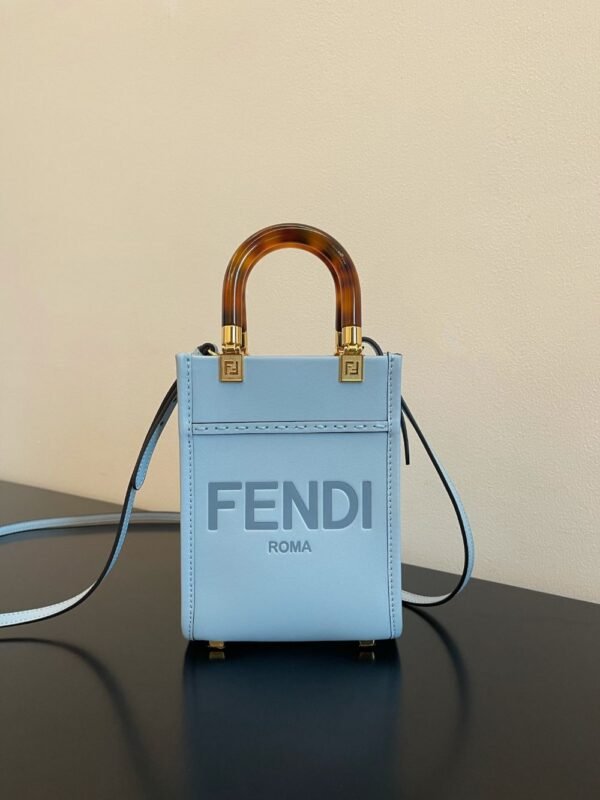 Fendi Bag Sunshine 56816B79 13x6.5x18cm Blue