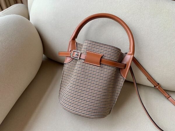 Celine Bag Bigbag bucket nano 21.5cm Houndstooth