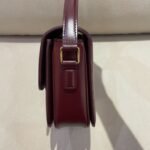 Celine Bag Triomphe Teen 666S 18.5cm Wine Red