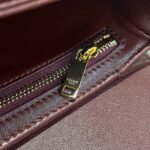 Celine Bag Triomphe Teen 666S 18.5cm Wine Red