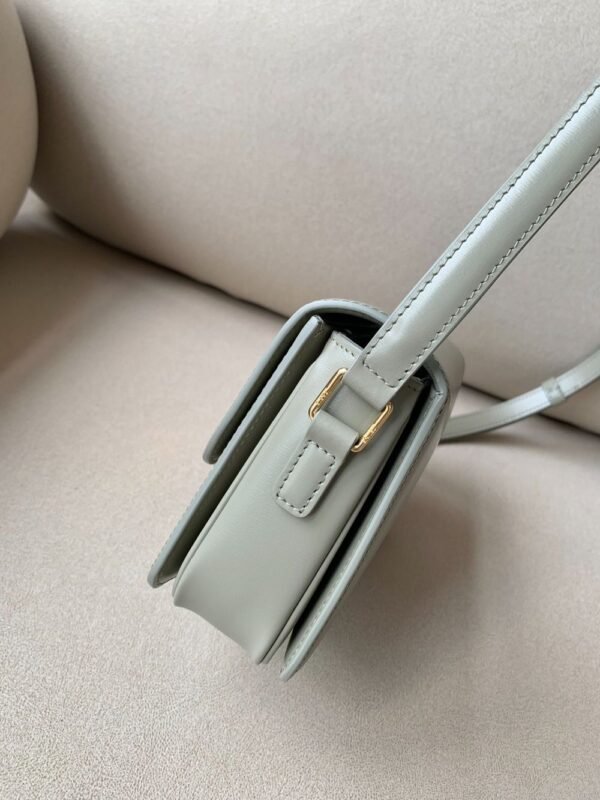 Celine Bag Triomphe Teen  666S 18.5cm Grey Green