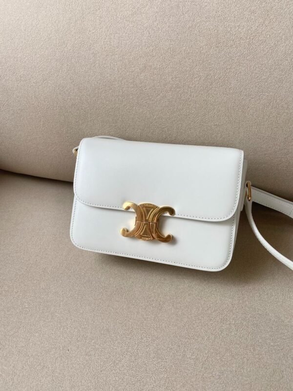 Celine Bag Triomphe Teen  666S 18.5cm White
