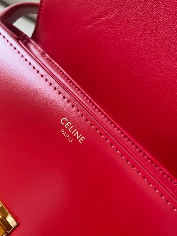 Celine Bag Triomphe Teen  666S 18.5cm Red