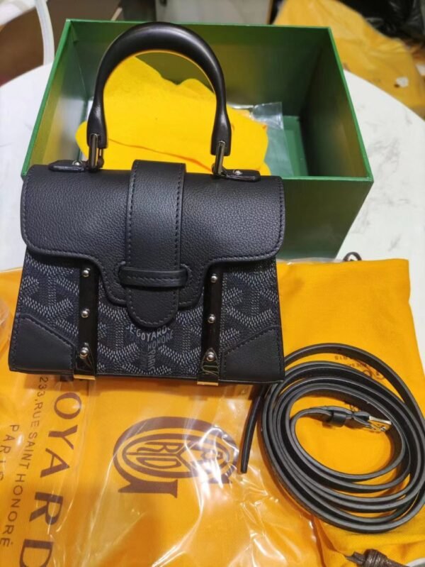 Goyard Bag Nano Black 11.5x7x14.5cm