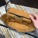 Bottega Veneta  Arco 33 Plain Weave 575943 Blue Lychee Pattern