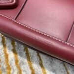 Bottega Veneta Arco 33 Plain Weave 575943 Bordeaux Lychee Pattern